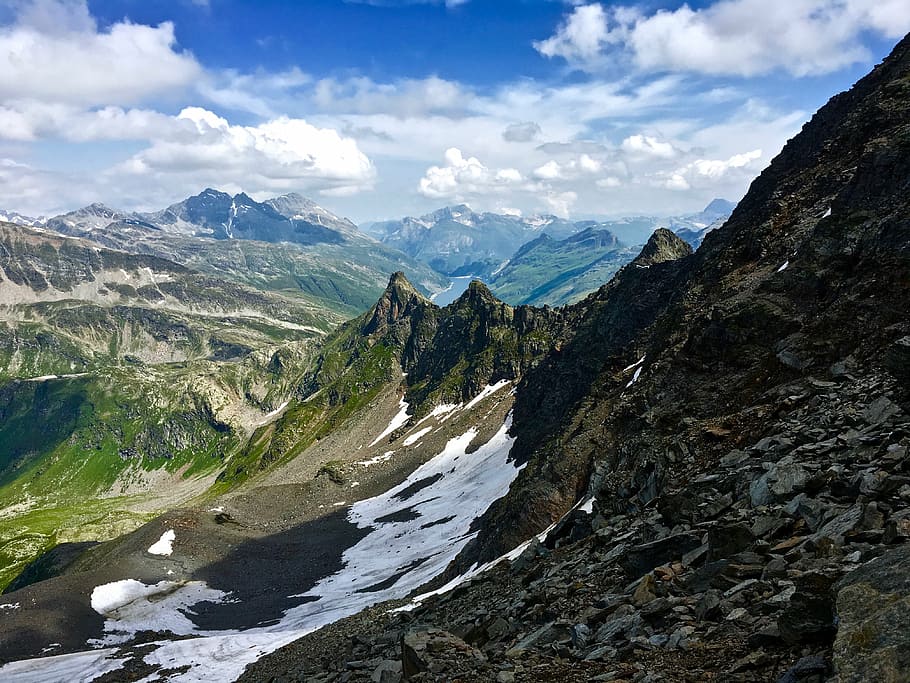 mountains, snow, landscape, mountaineering, sky, hiking, scenics - nature HD wallpaper