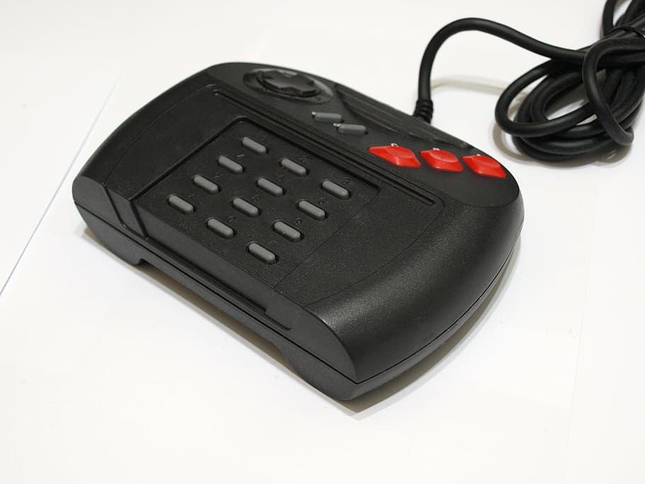 atari, jaguar, controller, technology, gaming, old, console HD wallpaper
