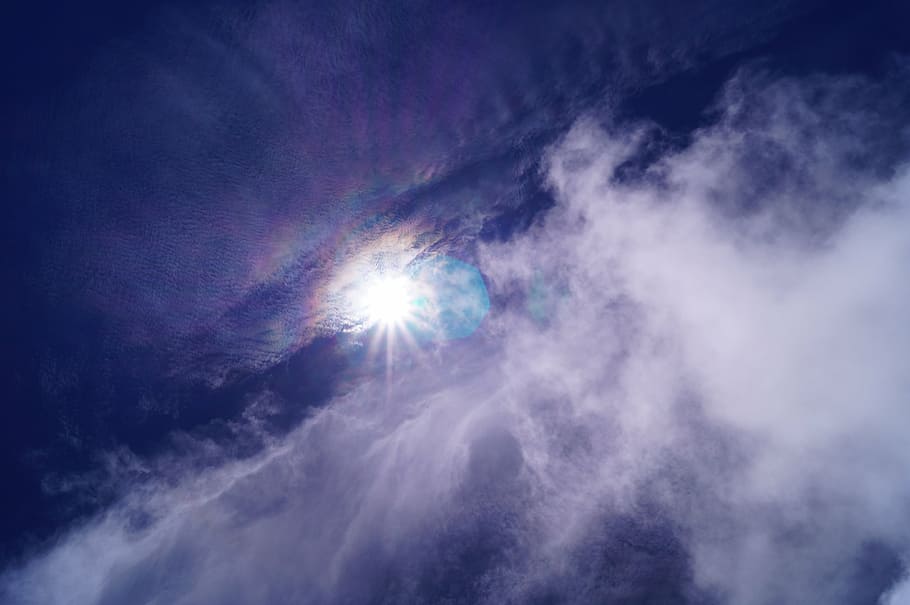 clouds, sky, sun, cold, landscape, blue sky, mexico, light HD wallpaper