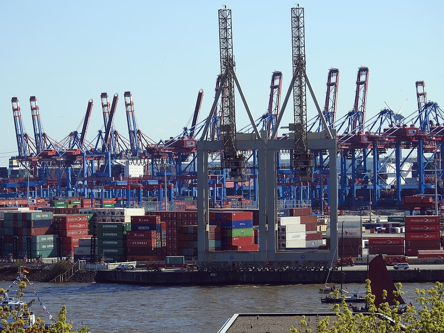 Container Port, Container, Crane, Cranes, container terminal