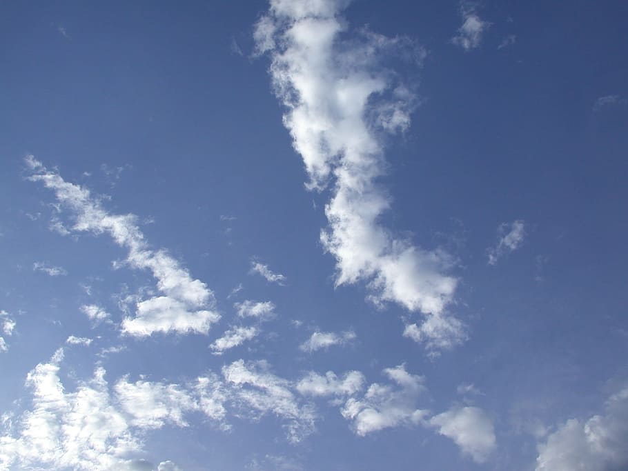 Clouds, White, Sky, Sunlight, blue, weather, nature, cloudscape HD wallpaper