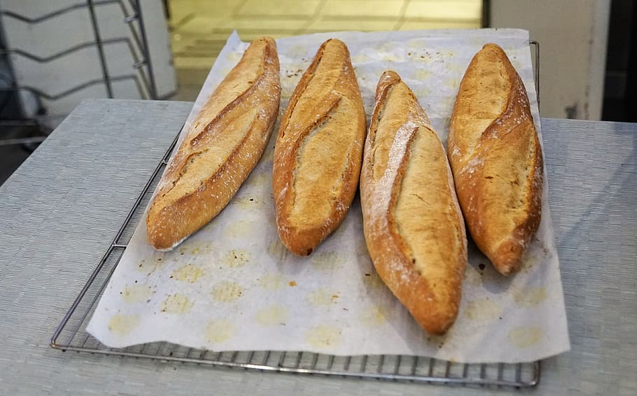bread, bakery, eat, food, baked goods, crispy, farmer's bread HD wallpaper