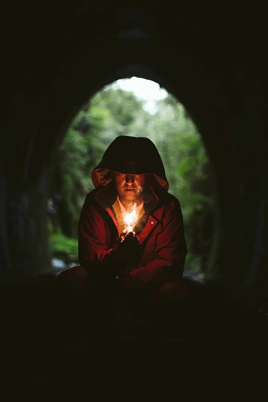 fire, flame, heat, light, man, real people, one person, men HD wallpaper