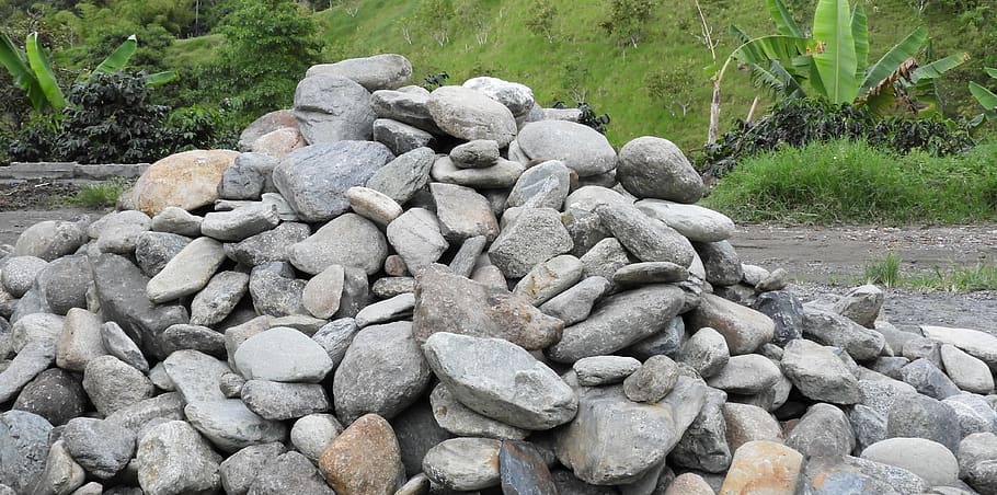 rock, nature, stone, solid, rock - object, plant, day, no people HD wallpaper