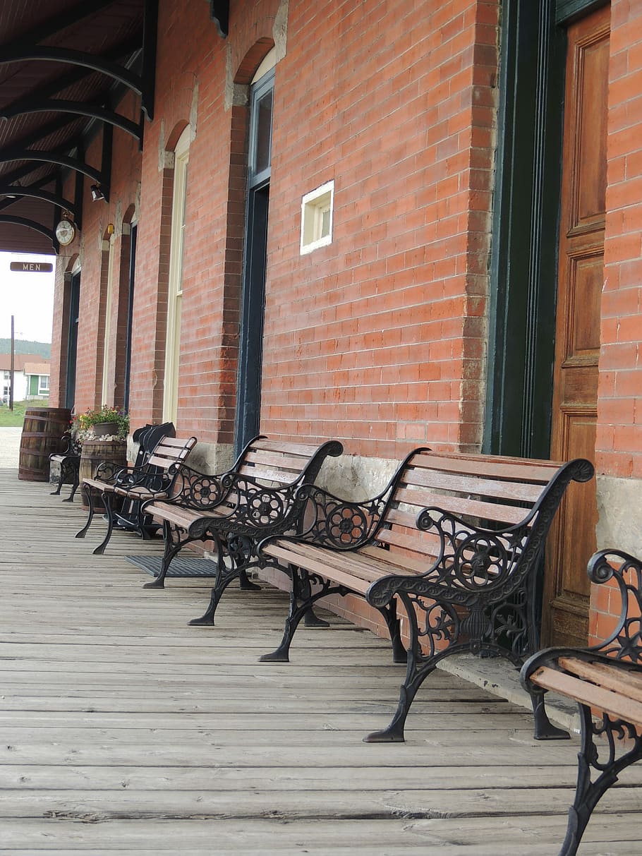 Tranquil, Train Station, Vacation, serene, quiet, bench, tourism HD wallpaper