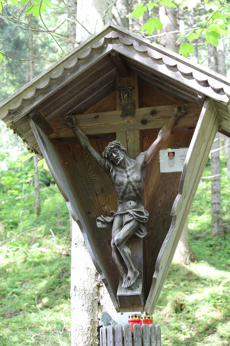 wayside cross, christ, representation, art and craft, sculpture HD wallpaper