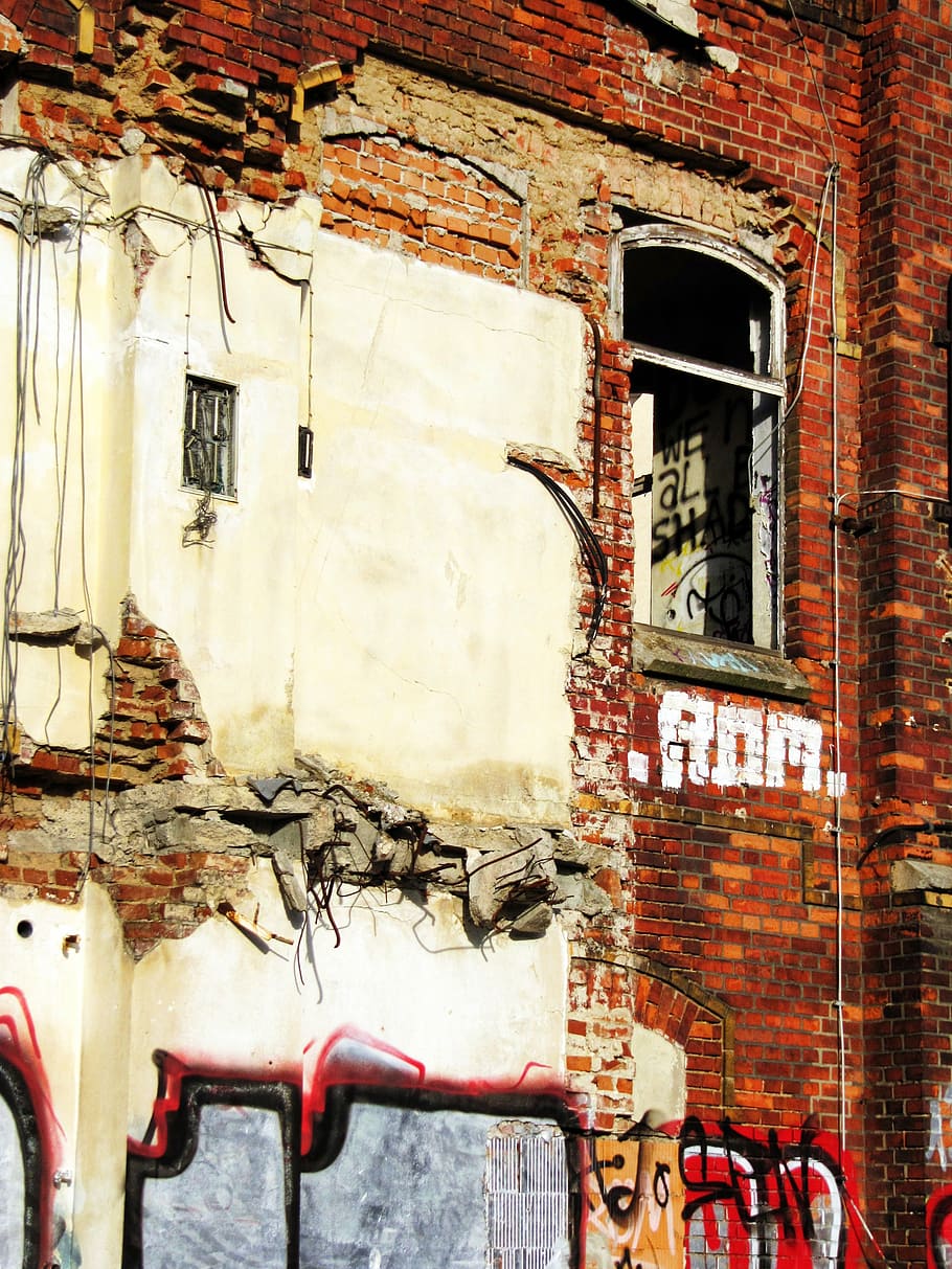 factory, building, old, lapsed, hauswand, ruin, leave, lost places HD wallpaper