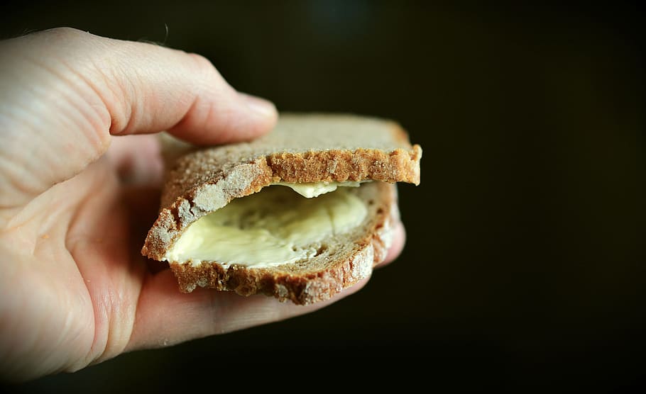 bread and butter, bread crust, food, nutrition, staple food HD wallpaper