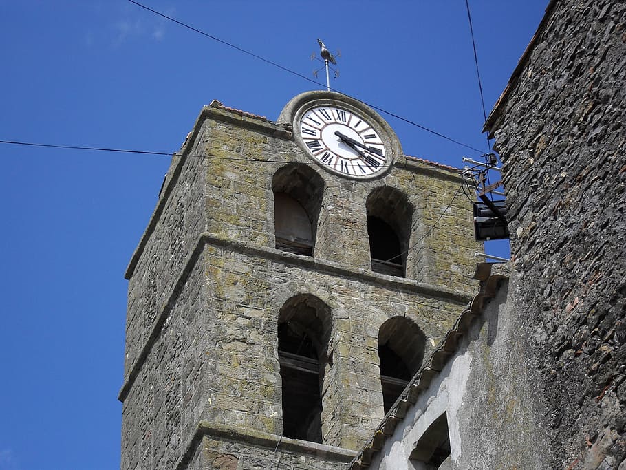 church, sharp acute, aude, village, built structure, architecture, HD wallpaper