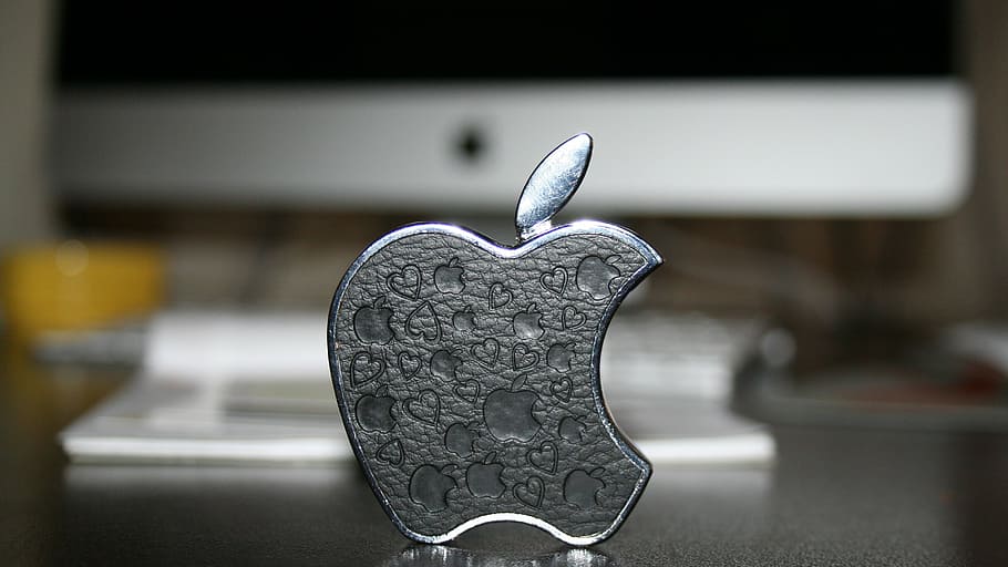 apple, lighter, office, the work, wallpaper, focus on foreground HD wallpaper