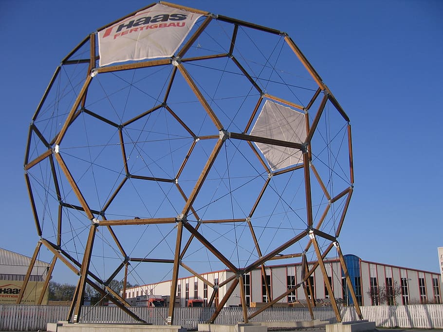icosahedron, polyhedron, space geometry, wood, großwilfersdorf