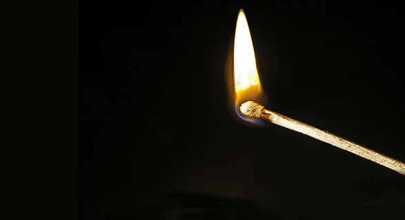 matchstick with fire, burn, head, schwefelkopf, unfashionable HD wallpaper