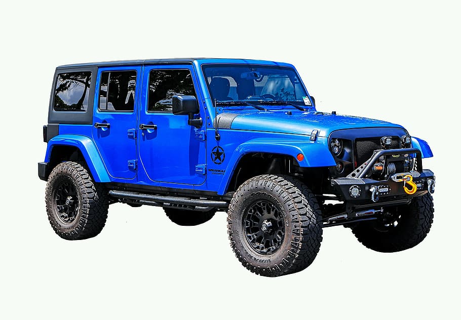 HD wallpaper: blue and black Jeep Wrangler SUV, vehicle, all terrain,  unlimited | Wallpaper Flare