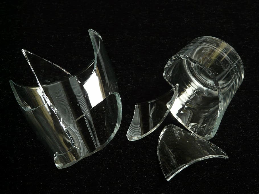 broken drinking glass, Shard, Broken Glass, Sharp, cut, pointed, HD wallpaper
