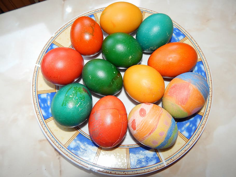 easter eggs, easter egg painting, the tradition of, food, food and drink HD wallpaper