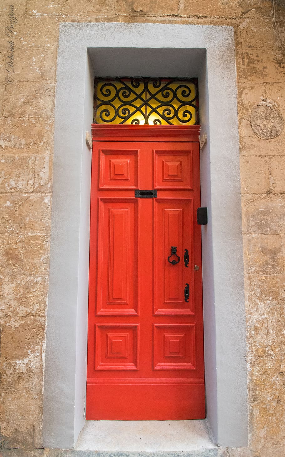 maltese door, red door, malta, architecture, built structure