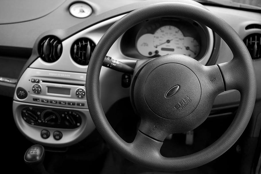 dashboard, modern, car, steering, wheel, speed, indicator, car interior HD wallpaper