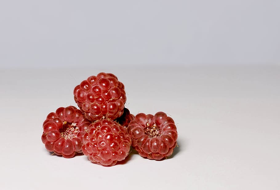 raspberry, red, fruit, appetizing, closeup, food, food and drink HD wallpaper