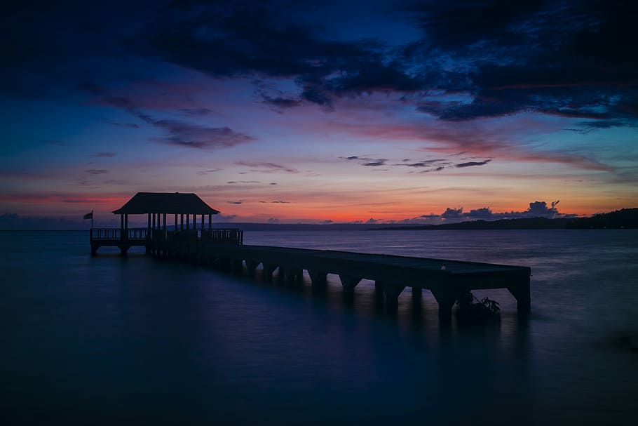 sunset, water, dawn, dusk, sea, sky, cloud - sky, scenics - nature HD wallpaper