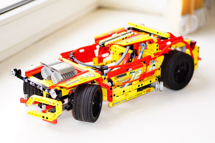 Constructor, Toy, bright, motorsport, car, auto racing, toy car HD wallpaper