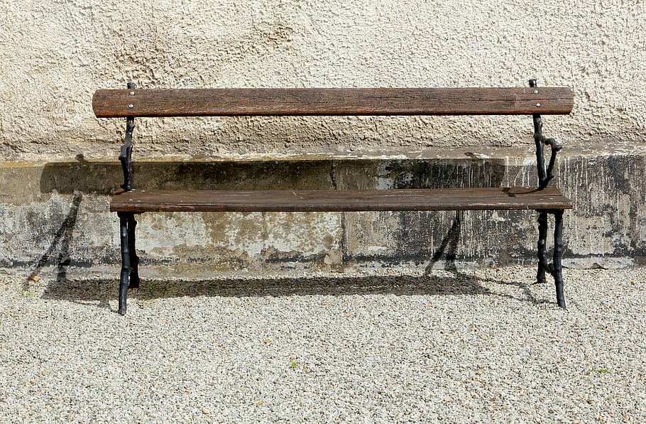 bench, singles, rest, sit, seat, wood - material, no people HD wallpaper