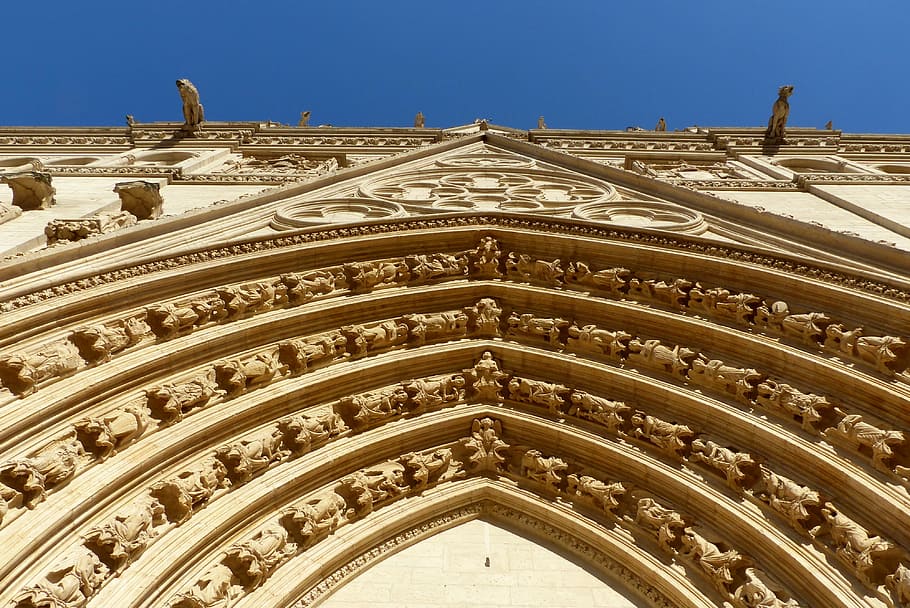 primatial, st john, facade, gothic, novel, lyon, renaissance HD wallpaper