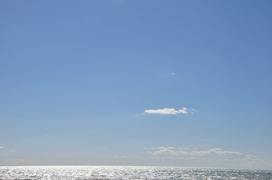 beach, sky, sea, ocean, cloud, mediterranean, coast, water HD wallpaper