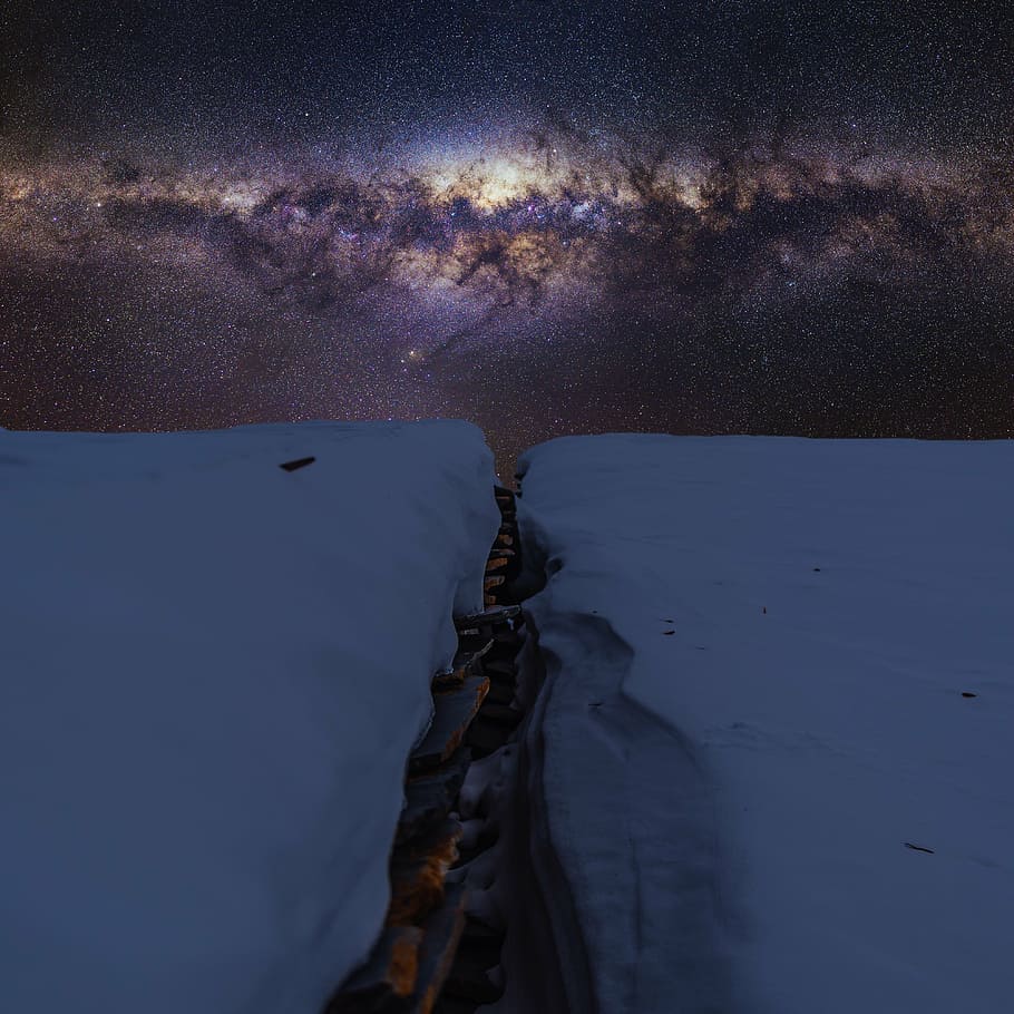 untitled, snow, winter, white, cold, weather, ice, nature, stars HD wallpaper