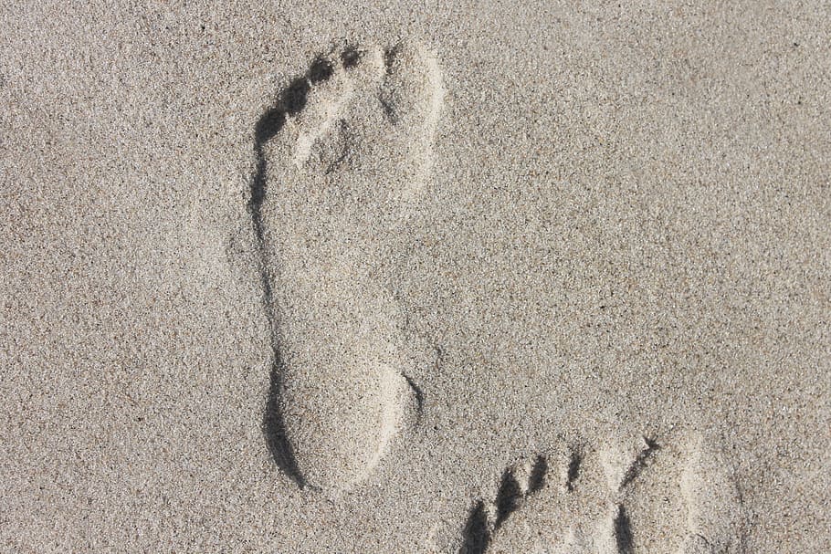 HD wallpaper: foot, human, sand, personal, shadow, shadow play ...