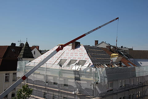 roofers, roofing work, wool, dam, construction workers, craftsmen HD wallpaper
