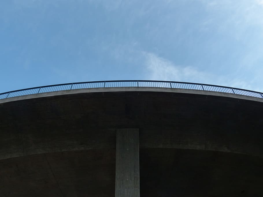 Bridge, Railing, High, Road, Road, Curve, road construction HD wallpaper