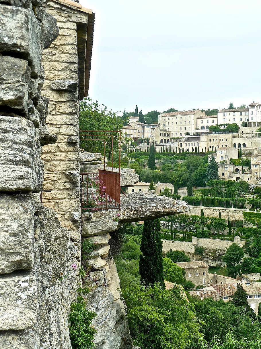 rock wall, embattlements, fortification, heritage, stone, fortified HD wallpaper