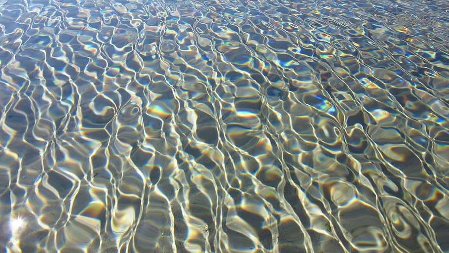 reflection, wave, background, pattern, abstract, water, ocean HD wallpaper