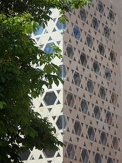 synagogue, modern, building, ulm, facade, jews, judaism, star HD wallpaper