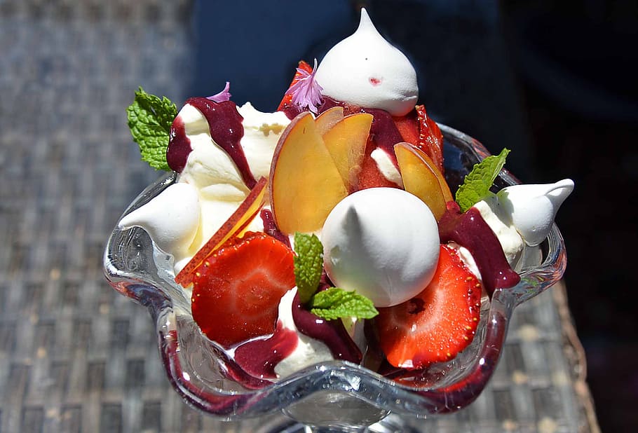 dessert, gluttony, cup ice, food, food and drink, healthy eating HD wallpaper