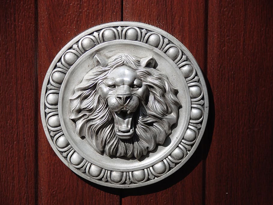 leo, bas relief, scenery, representation, art and craft, wood - material HD wallpaper