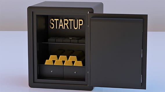 opened black metal safe with gold bars, money, start, start up HD wallpaper