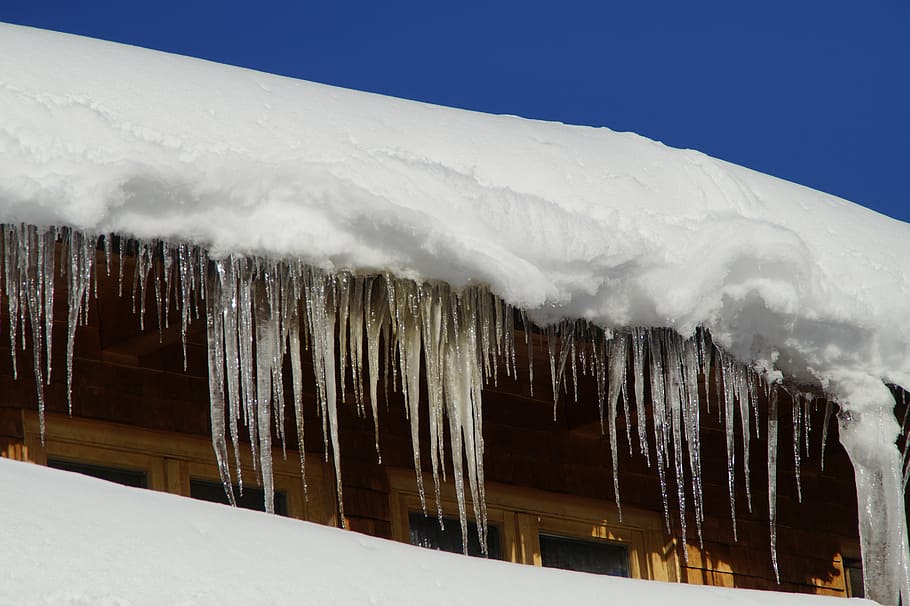 icicle, tap, snowy, window, winter, hut, wintry, winter magic HD wallpaper