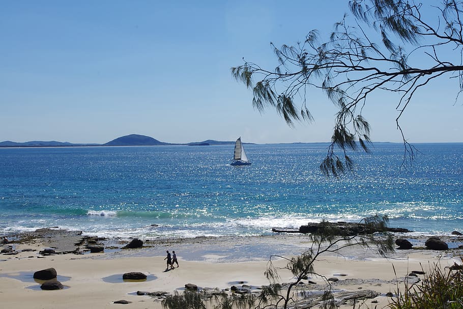 ocean, beach, australia, tropical, scenic, sea, sun, paradise HD wallpaper