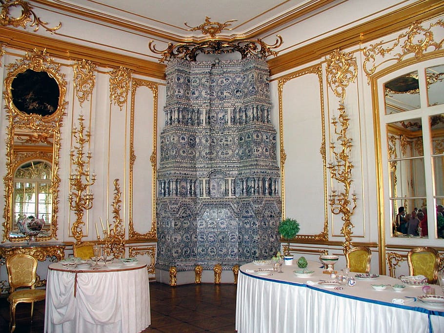 russia, amber room, beautiful, tourism, places of interest, HD wallpaper