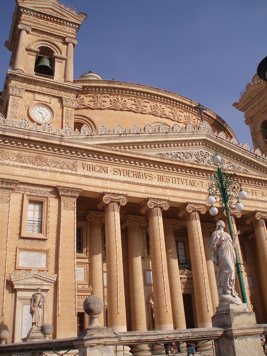 malta, cathedral, dome, built structure, architecture, building exterior HD wallpaper