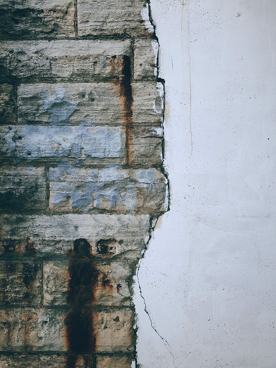 untitled, wall, brick, decay, old, rust, street, urban, exterior HD wallpaper