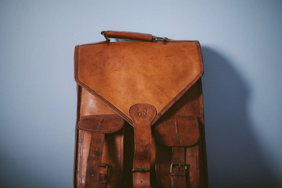 backpack, vintage, skin, indoors, brown, no people, old, leather HD wallpaper
