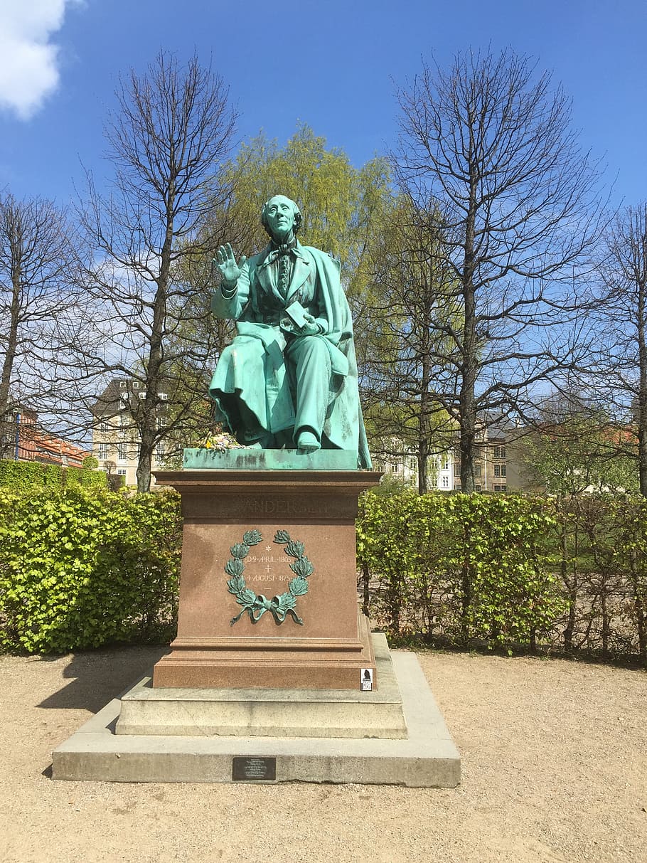 andersen, fairytale, author, dane, danish, poet, writer, statue HD wallpaper