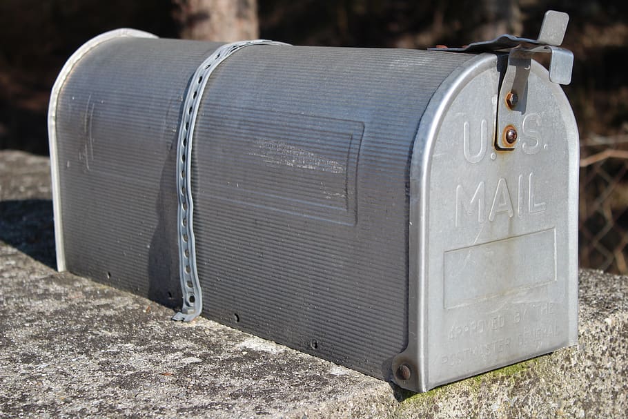 mailbox, post, english, us, grey, sheet, mail box, no people HD wallpaper