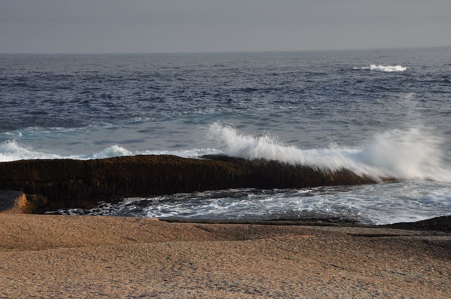 nova scotia, cape breton, east coast living, sea, water, motion, HD wallpaper