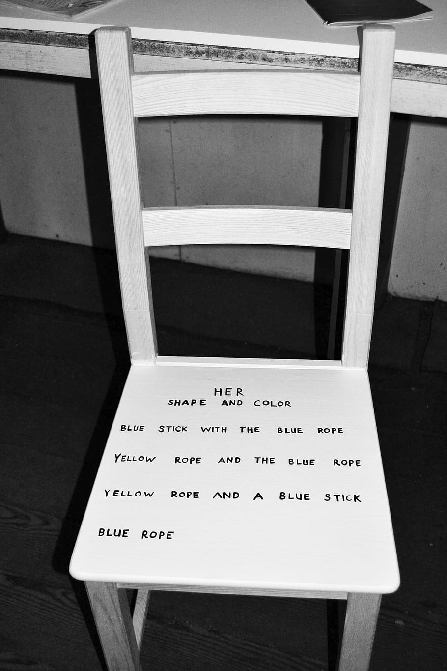 white wooden chair with print, furniture, writing, graffiti, home