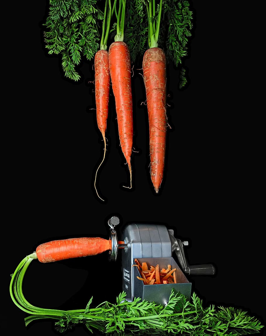 orange carrots, pencil sharpener, peel, vegetable, food, health HD wallpaper