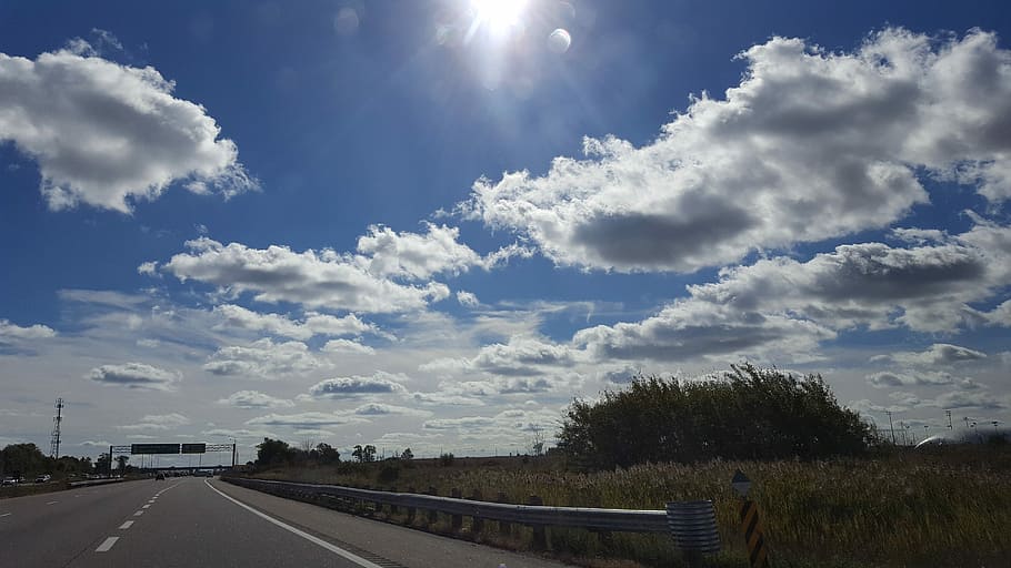 Clouds, Cotton, Road, Highway, Beautiful, sky, cloud - sky HD wallpaper