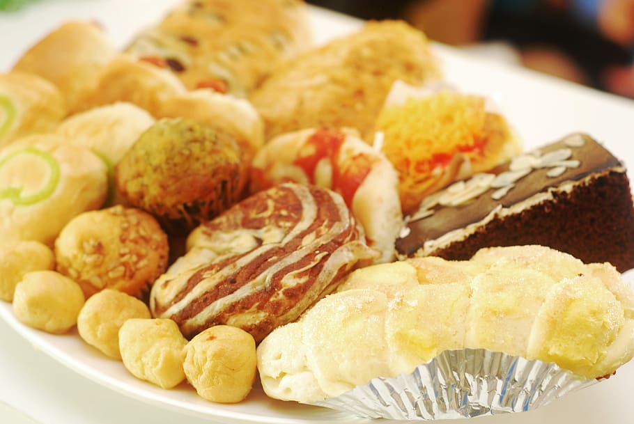 Bakery, Snack, Sweets, Bread, Meal, Food, cake, food and drink HD wallpaper